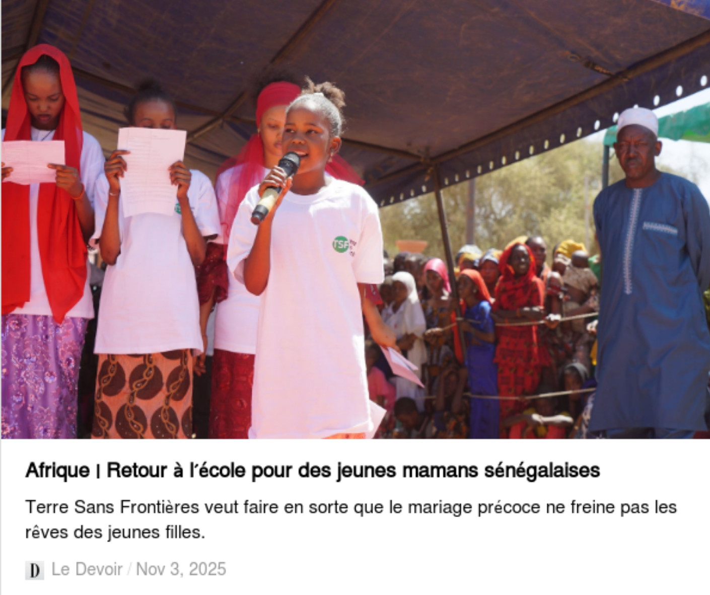 ledevoir JQSI 2025 sénégal