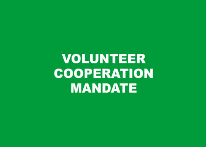 volunteer cooperation mandate