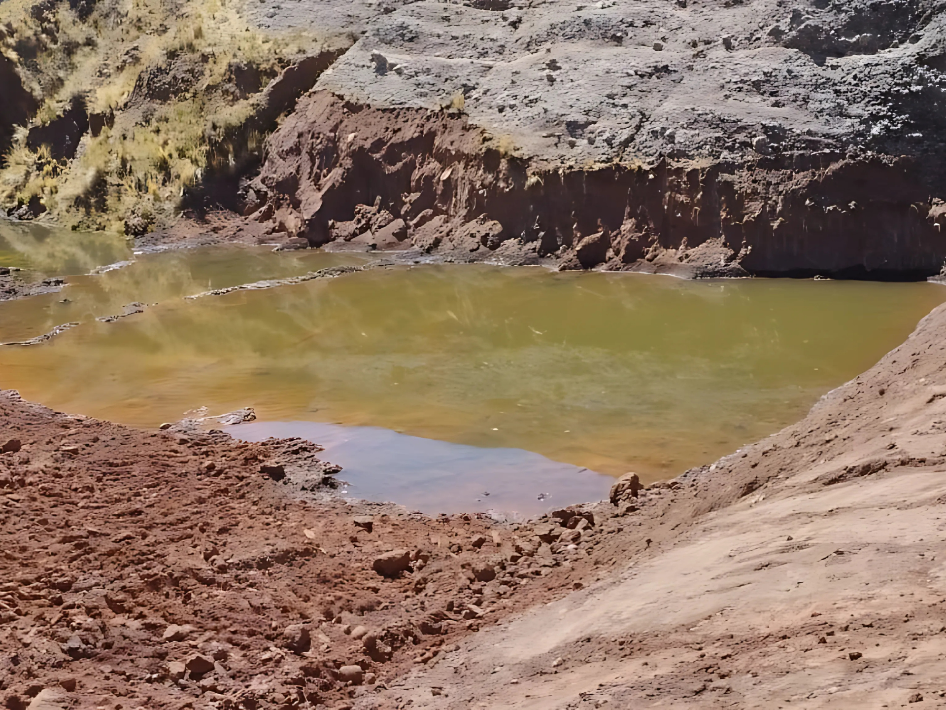 inondations en Bolivie dans l'Altiplano