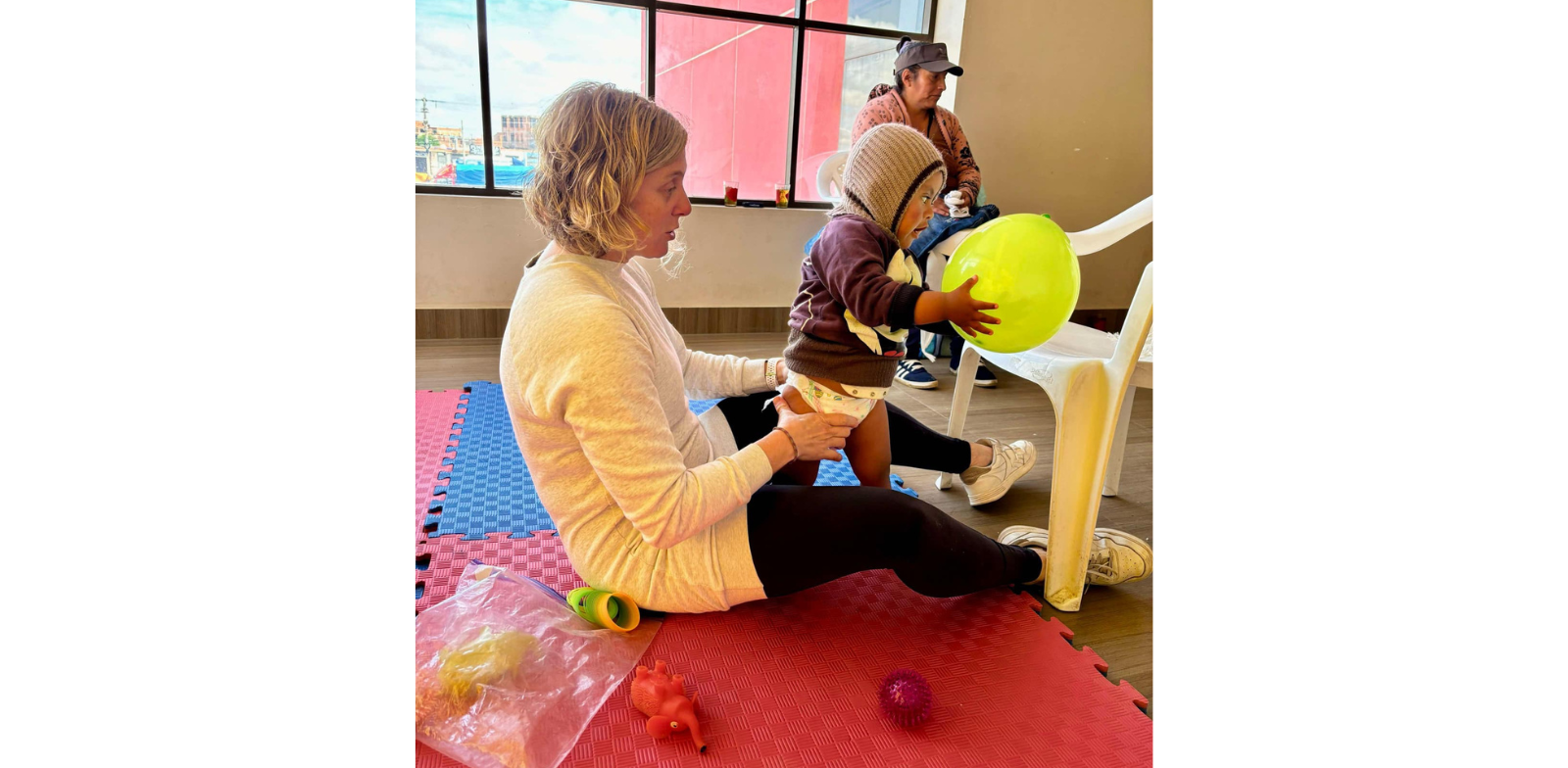 Pascale et un bébé